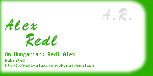 alex redl business card